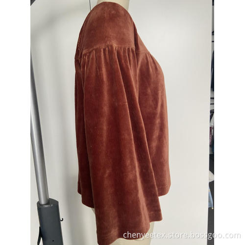 Round neck straight sleeve Shirt